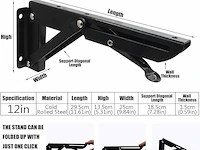 Aloskart rvs inklapbare console - afbeelding 2 van  2