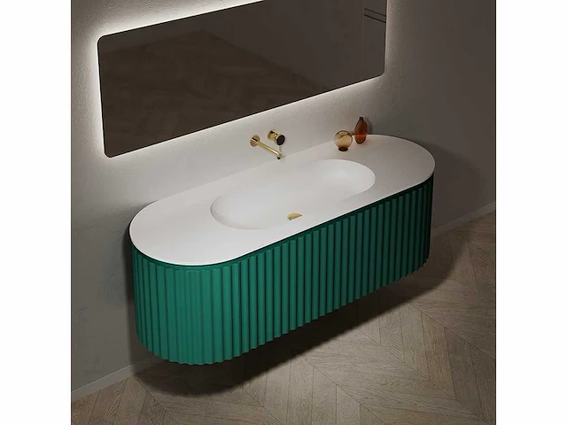 Alpha design - badkamermeubel - effen groen - afbeelding 1 van  5