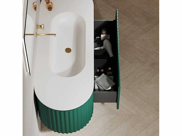 Alpha design - badkamermeubel - effen groen - afbeelding 5 van  5