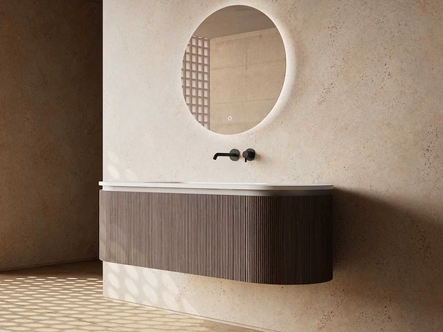 Alpha design - badkamermeubel - walnoot - afbeelding 3 van  5