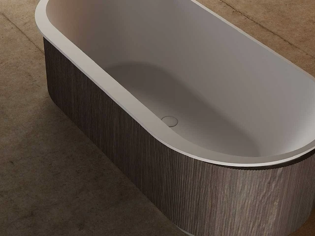 Alpha design - heupbad - massief oppervlak walnoot - afbeelding 5 van  5