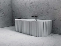 Alpha design - heupbad - solid surface 3d planken - afbeelding 1 van  3