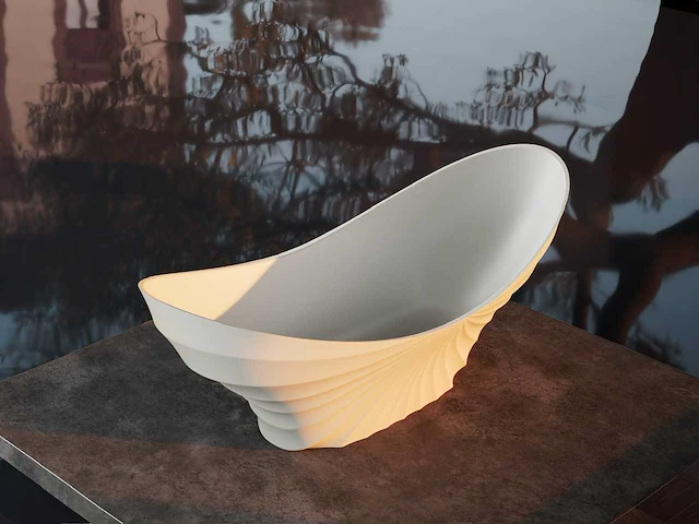 Alpha design - heupbad - solid surface zwaan - afbeelding 2 van  3