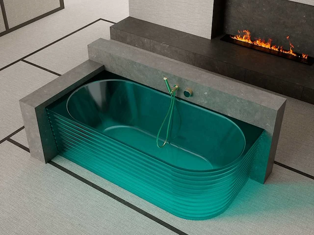 Alpha design - heupbad - transparant blauw - afbeelding 2 van  3