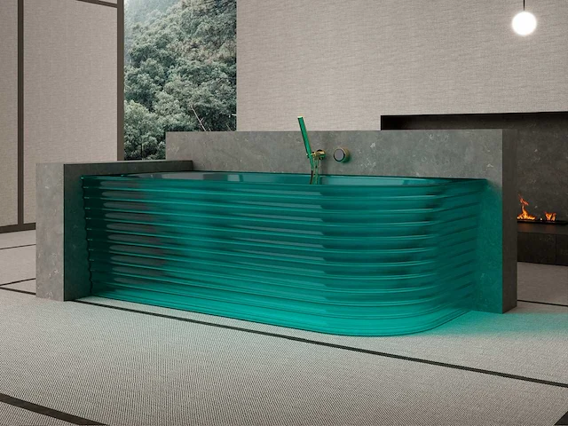 Alpha design - heupbad - transparant blauw - afbeelding 3 van  3