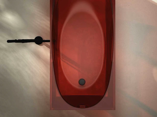 Alpha design - heupbad - transparant rood - afbeelding 5 van  5