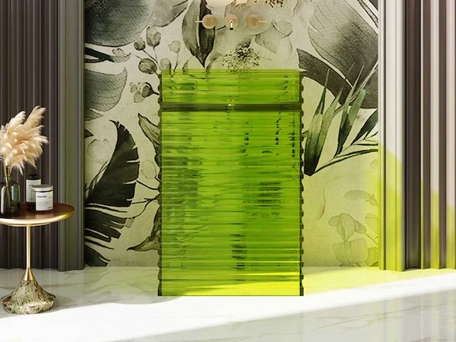 Alpha design - wastafel - transparant hars groen - afbeelding 2 van  3