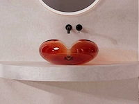 Alpha design - wastafel - transparante hars lotus - afbeelding 1 van  2