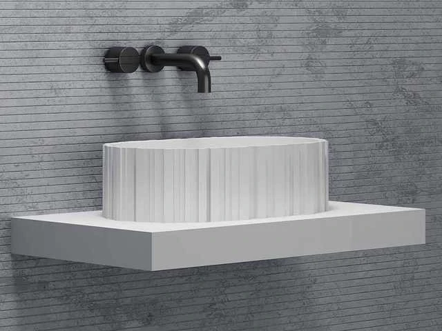 Alpha design - wastafel (2x) - 3d planken - afbeelding 2 van  3