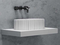 Alpha design - wastafel (2x) - 3d planken - afbeelding 2 van  3