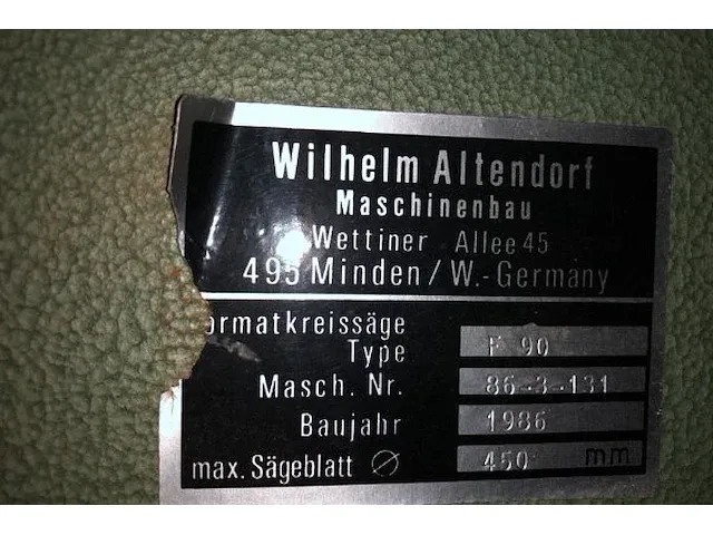 Altendorf paneelzaag - afbeelding 6 van  12