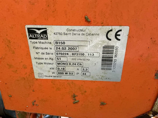 Altrad b150 betonmolen - afbeelding 5 van  5