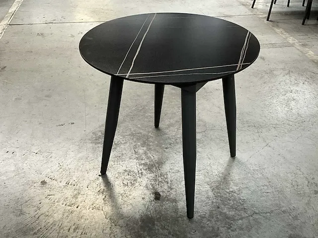 Alu bijzettafel liv•out marble, dia plm 80cm - afbeelding 1 van  2