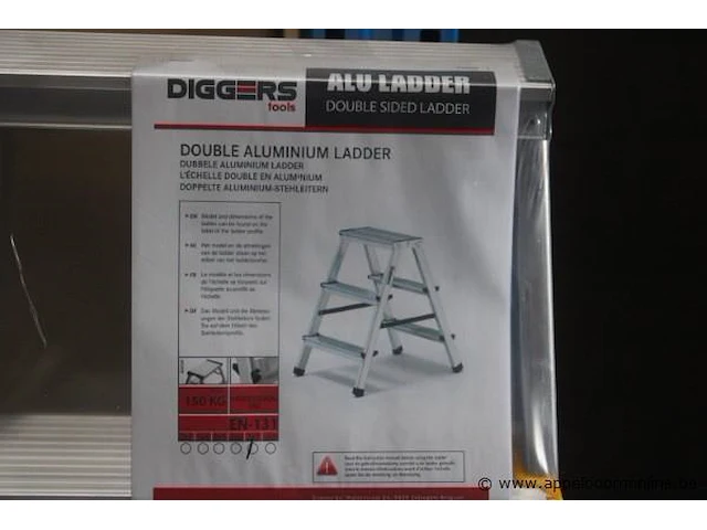 Alu dubbele ladder diggers - afbeelding 2 van  2