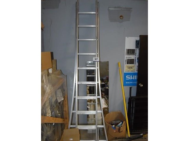 Alu ladder vv 2x10 sporten - afbeelding 1 van  1