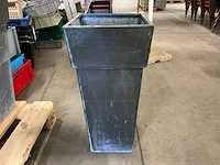 Alu metalen bloempot (7x) - afbeelding 3 van  4