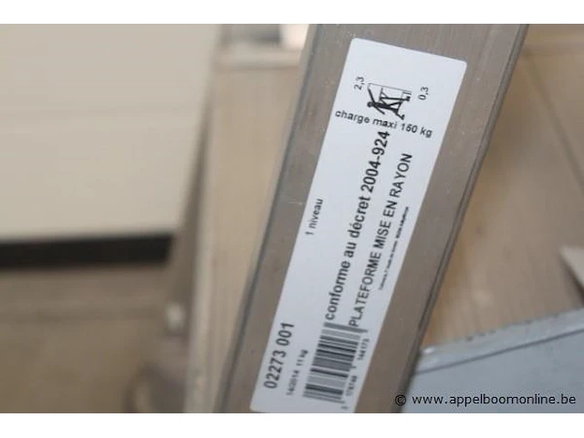 Alu opstaptrapje tubesca - afbeelding 2 van  2