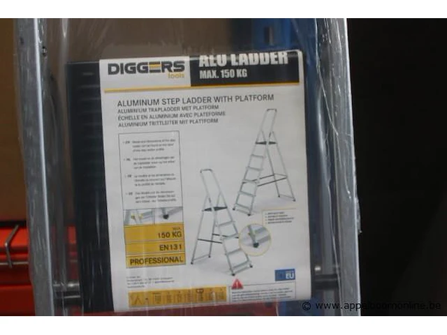 Alu trapladder diggers - afbeelding 2 van  2
