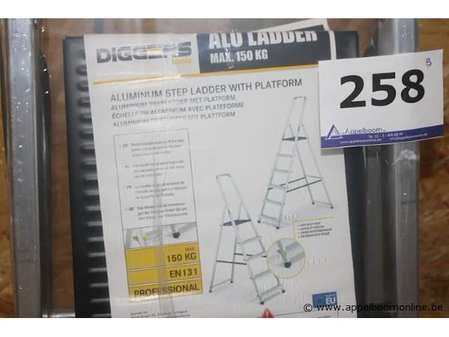 Alu trapladder diggers - afbeelding 2 van  2