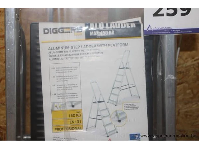 Alu trapladder diggers - afbeelding 2 van  2
