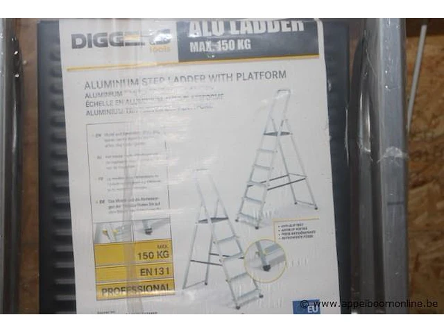 Alu trapladder diggers - afbeelding 2 van  2