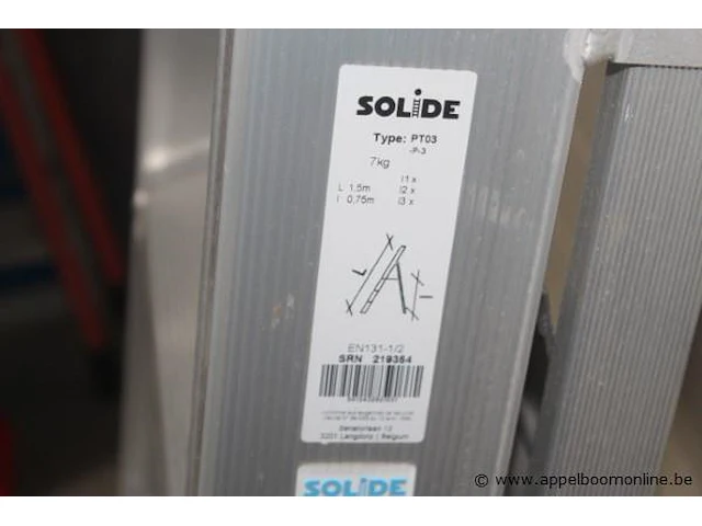Alu trapladder solide - afbeelding 2 van  2