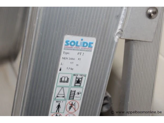 Alu trapladder solide - afbeelding 2 van  2