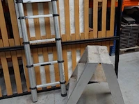 Alu trapladder + telescopische ladder - afbeelding 1 van  5