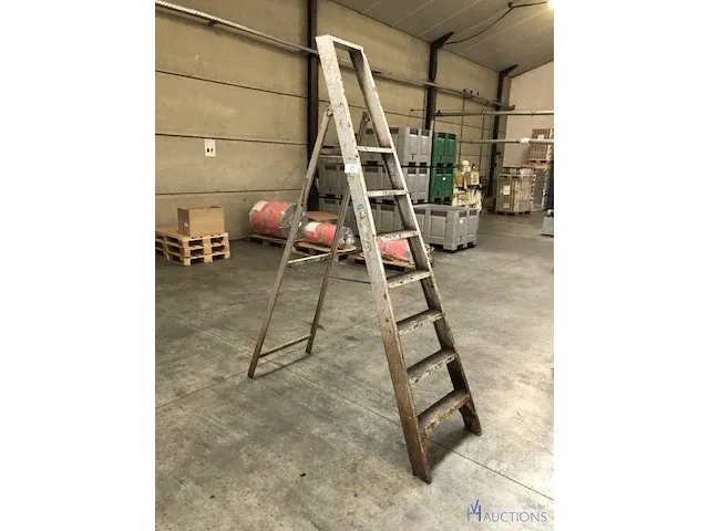 Alu trapladder - afbeelding 1 van  1