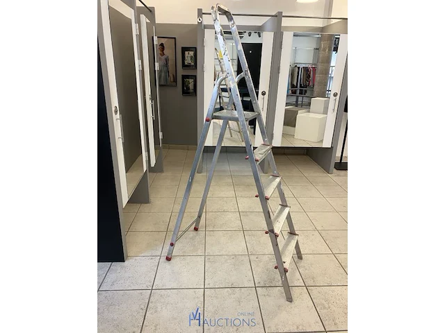 Alu trapladder - afbeelding 1 van  2