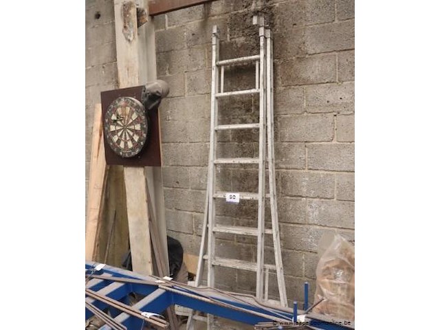 Alu uitschuifladder vv 2x9 sporten - afbeelding 1 van  1