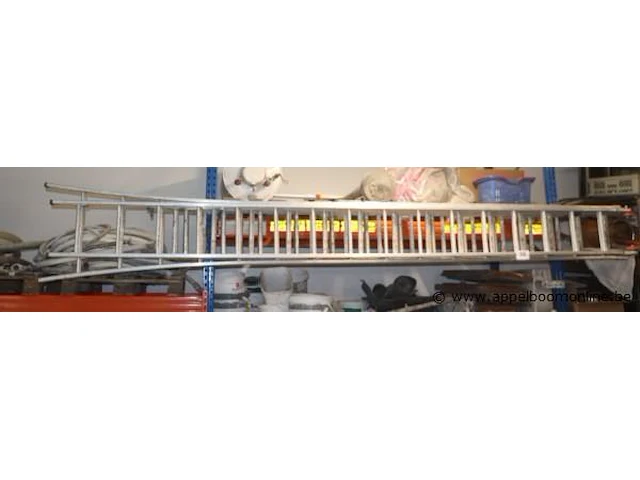 Alu uitschuifladder2x17 - afbeelding 1 van  1