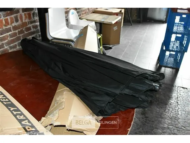 Alu-umbrella tent, nieuw in doos, royal-grey black ø 300 - afbeelding 2 van  2