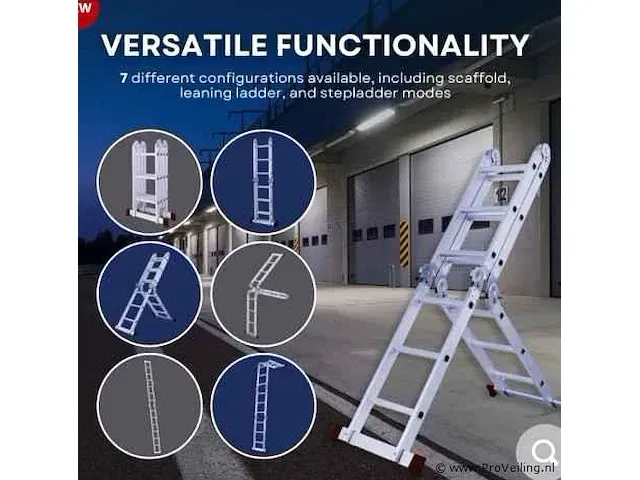 Alu vouwladder - afbeelding 1 van  5