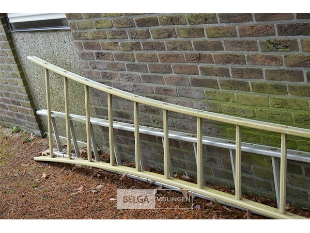 Aluminium 2-delige schuifladder 30 tredes - afbeelding 4 van  4