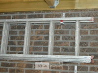 Aluminium 2-delige schuifladder 30 tredes - afbeelding 3 van  4