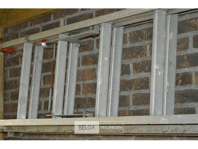 Aluminium 2-delige schuifladder 30 tredes - afbeelding 4 van  4