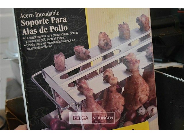 Aluminium bbq met kiprekje - afbeelding 2 van  3