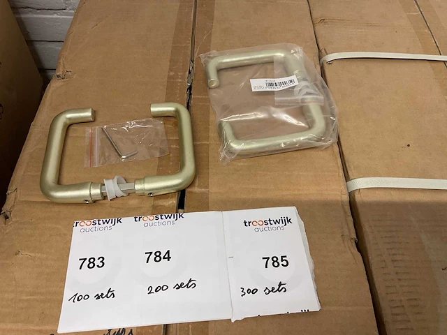 Aluminium deurkrukken set - afbeelding 1 van  4