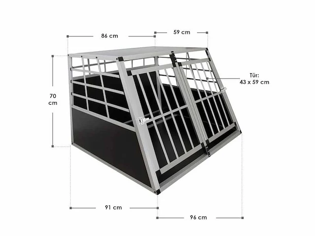 Aluminium hondenmand xl (x4) - afbeelding 7 van  7