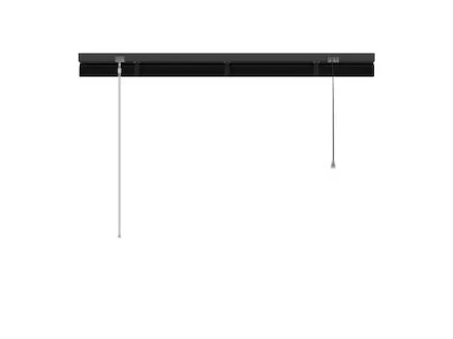 Aluminium jaloezie 25 mm zwart (kleurnr.203) 100x180 cm (bxh) - afbeelding 3 van  3