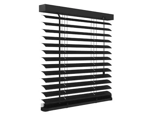 Aluminium jaloezie 50 mm matzwart (kleurnr.320) 140x180 cm (bxh) - afbeelding 1 van  2