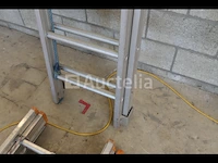 Aluminium ladder met dubbel element - afbeelding 3 van  4