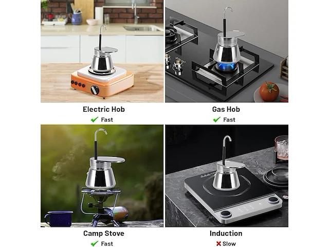 Aluminium moka-koffiezetapparaat - afbeelding 6 van  6