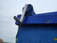 Aluminium optrekcontainer blauw met afdekzeil - afbeelding 5 van  6