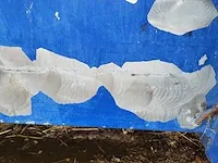 Aluminium optrekcontainer blauw met afdekzeil - afbeelding 6 van  6