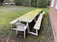 Aluminium picknicktafel (3x) - afbeelding 1 van  9