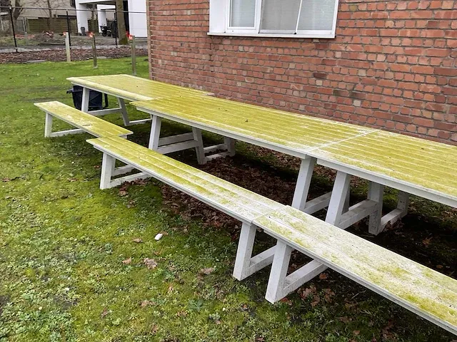 Aluminium picknicktafel (3x) - afbeelding 3 van  9