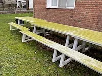 Aluminium picknicktafel (3x) - afbeelding 3 van  9