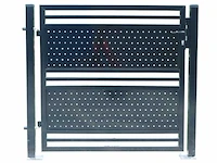 Aluminium poort enkel antraciet - afbeelding 1 van  2